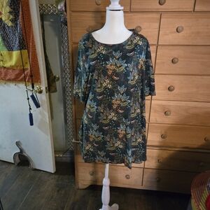 Agnes & Dora Multicolor Floral Tunic